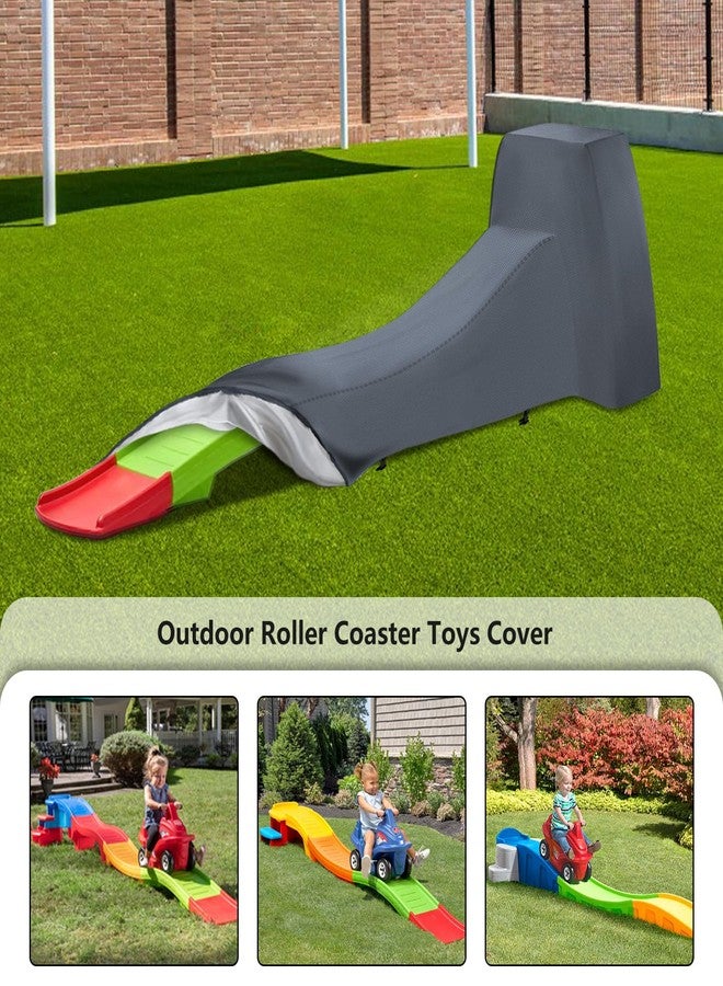 Sobana Toddler Roller Coaster Cover for Kids Up & Down Roller Coaster ,Waterproof Dust Proof Anti-UV Outdoor Roller Coaster Toys Covers(Grey,Cover only) - Image 3